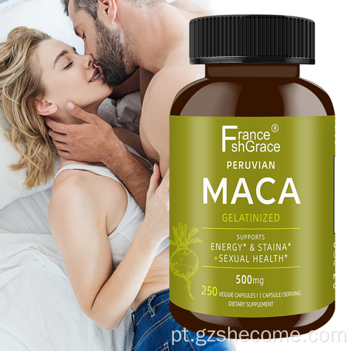 Suplemento de raiz de maca Shecome para mulheres maca orgânica